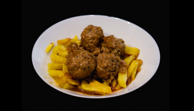 Las famosas albóndigas de La Gorda te da de Comer.