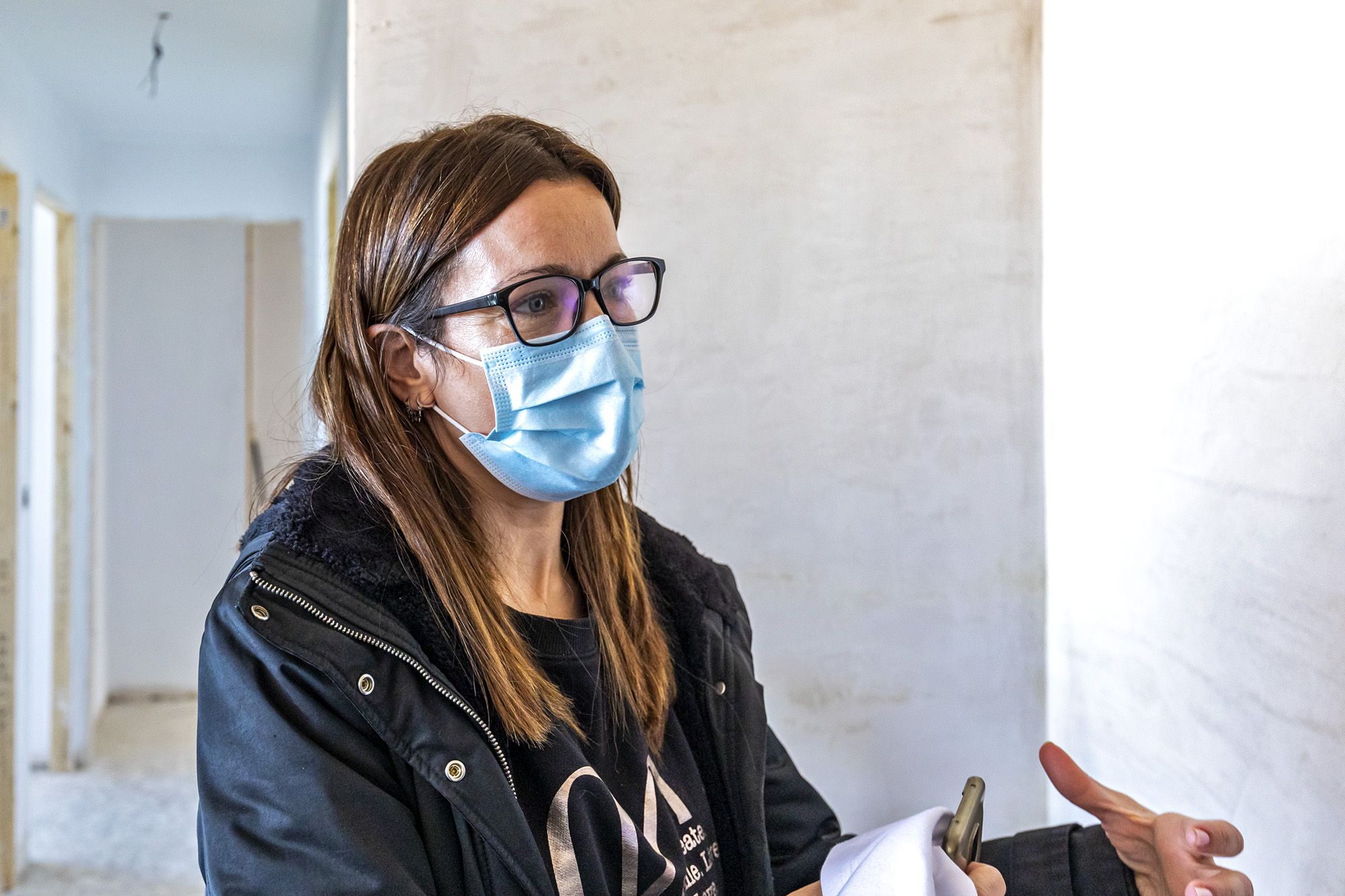 Vanessa, creadora de Ella Reforma, durante la entrevista.
