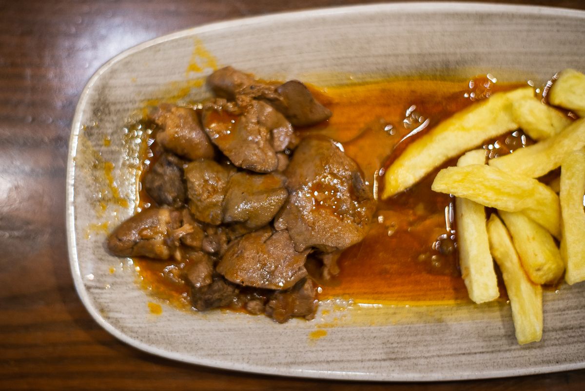 Hígado de pollo.