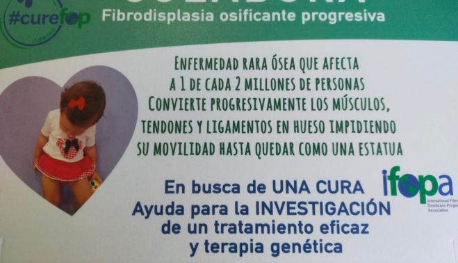 Campaña solidaria para recaudar fondos para la financiación de la investigación de FOP.