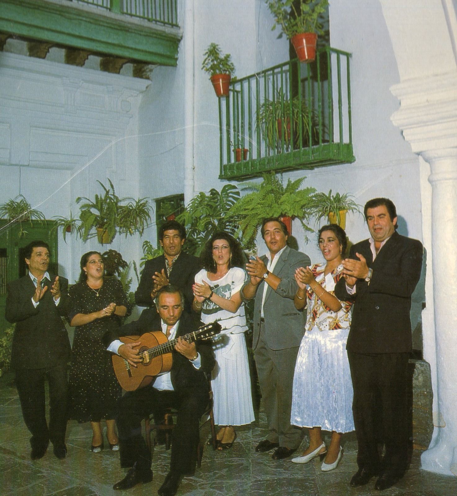 De la carátula del disco de villancicos de la Caja de Ahorros de Jerez de la Navidad de 1991