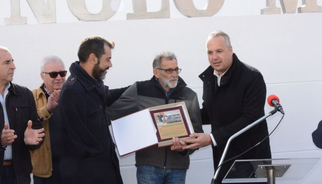 El día de la inauguración del complejo deportivo que lleva su nombre.