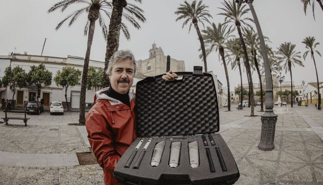 Jesús Trujillo en la Plaza del Mercado