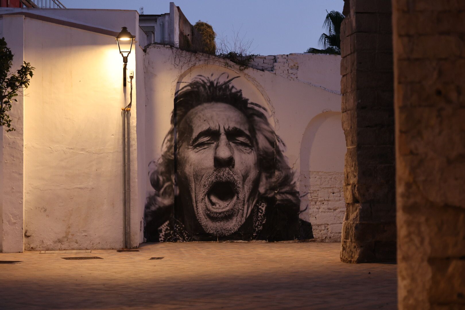 El fotomural del Capullo de Jerez. El fotomural del Capullo de Jerez.
