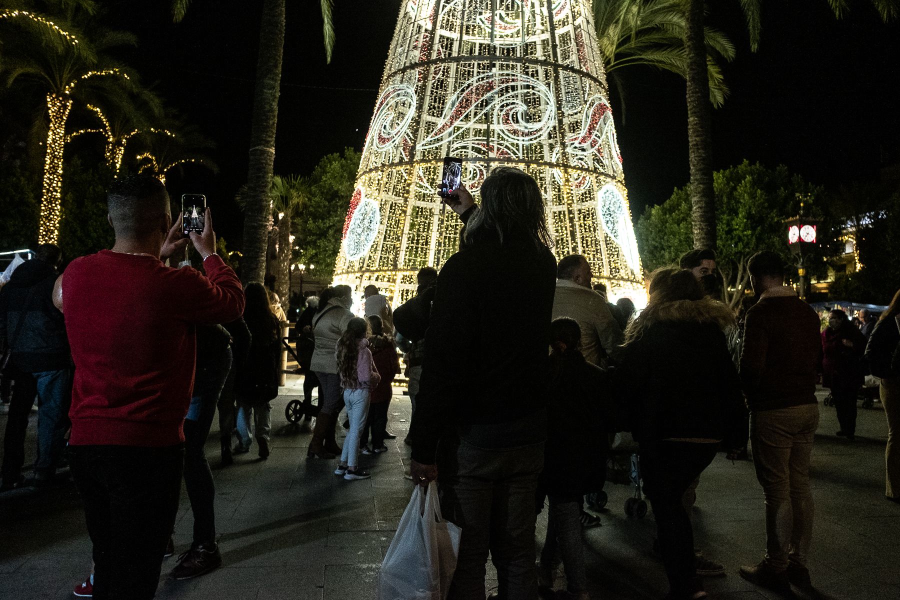 Alumbrado de Navidad en Jerez, en una imagen de archivo.