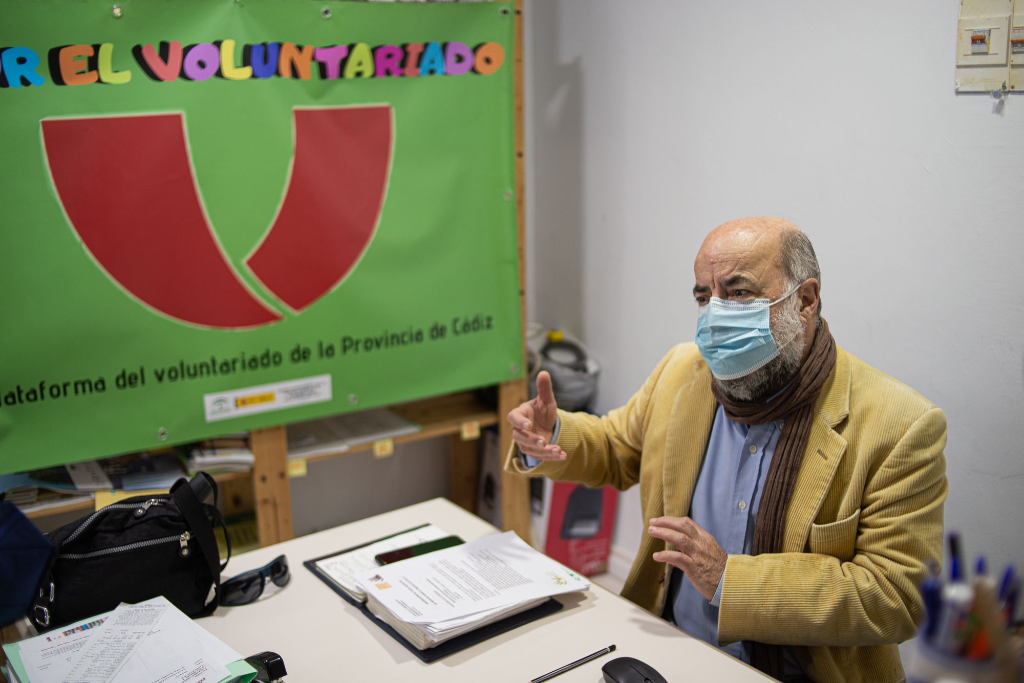 Juan Bautista durante la entrevista con lavozdelsur.es.