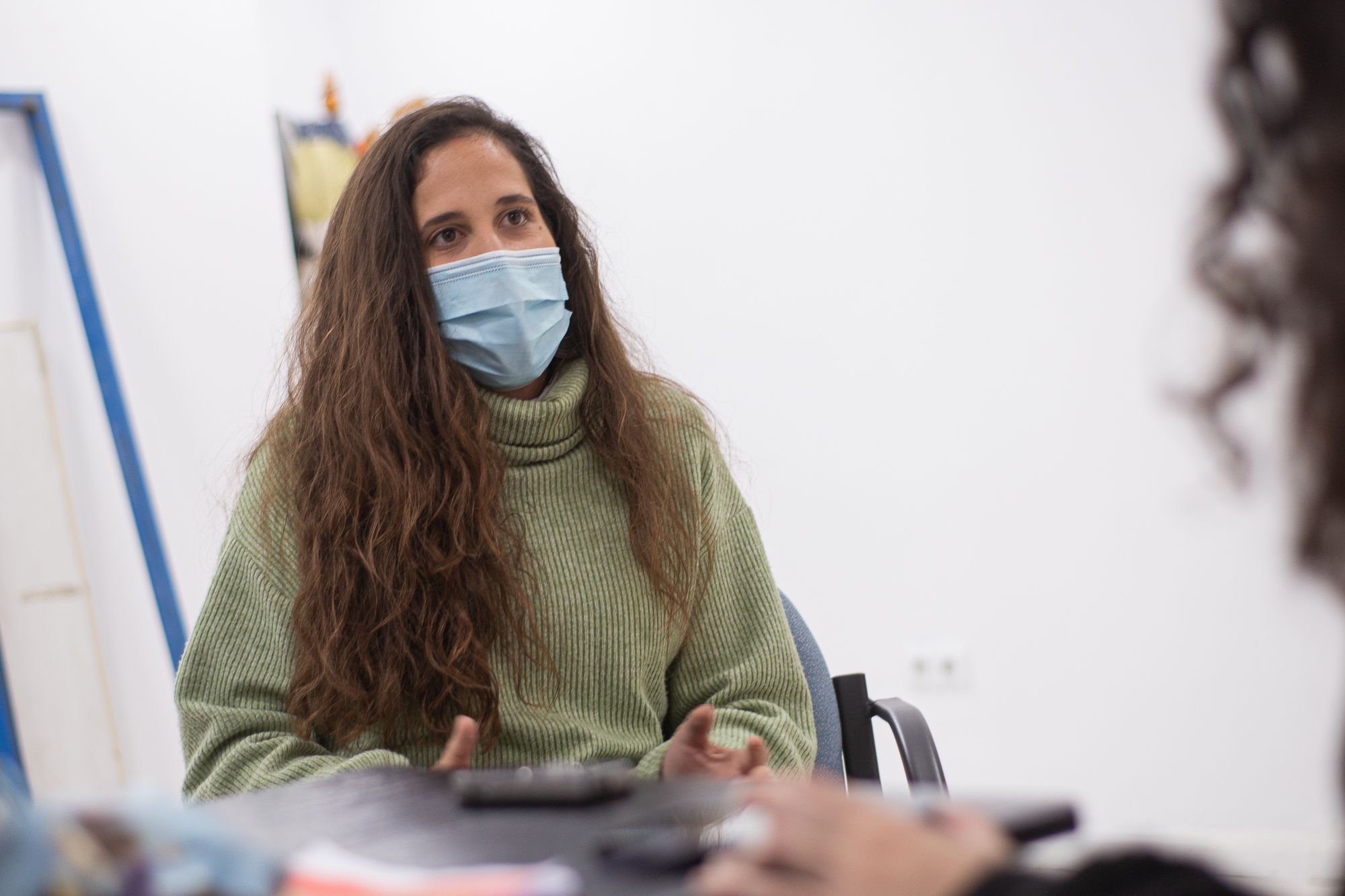 Sandra explica cómo empezó en el mundo del voluntariado.