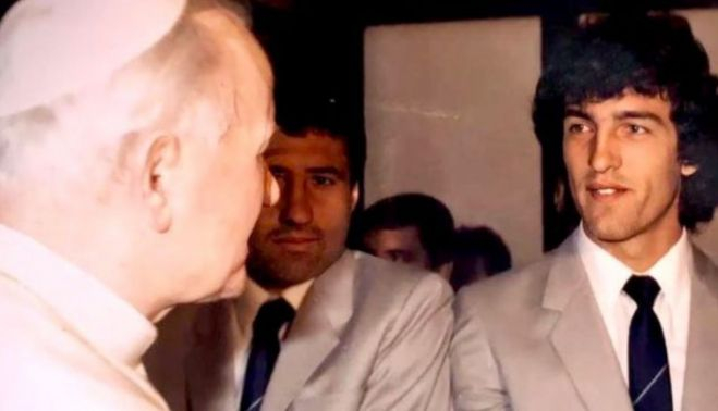 Con el Papa Juan Pablo II.