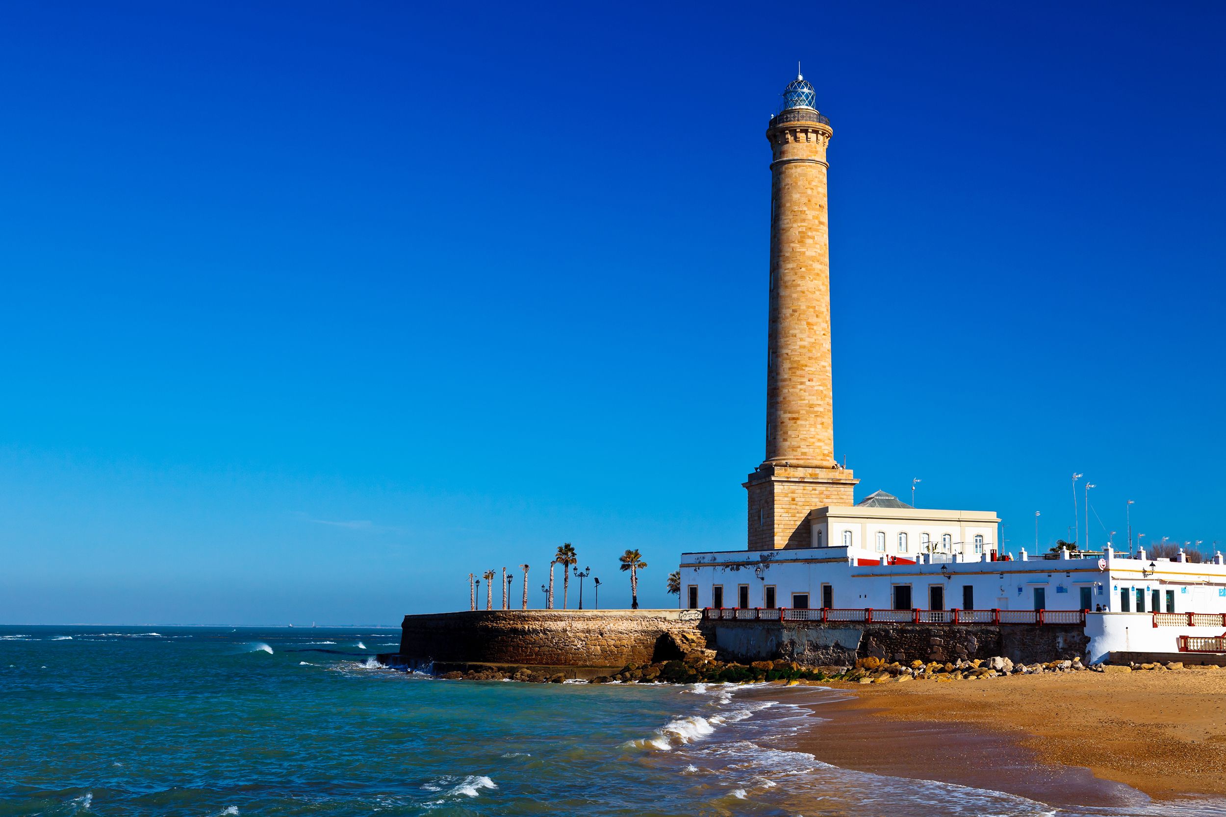 Una imagen del faro de Chipiona. Una imagen del faro de Chipiona.