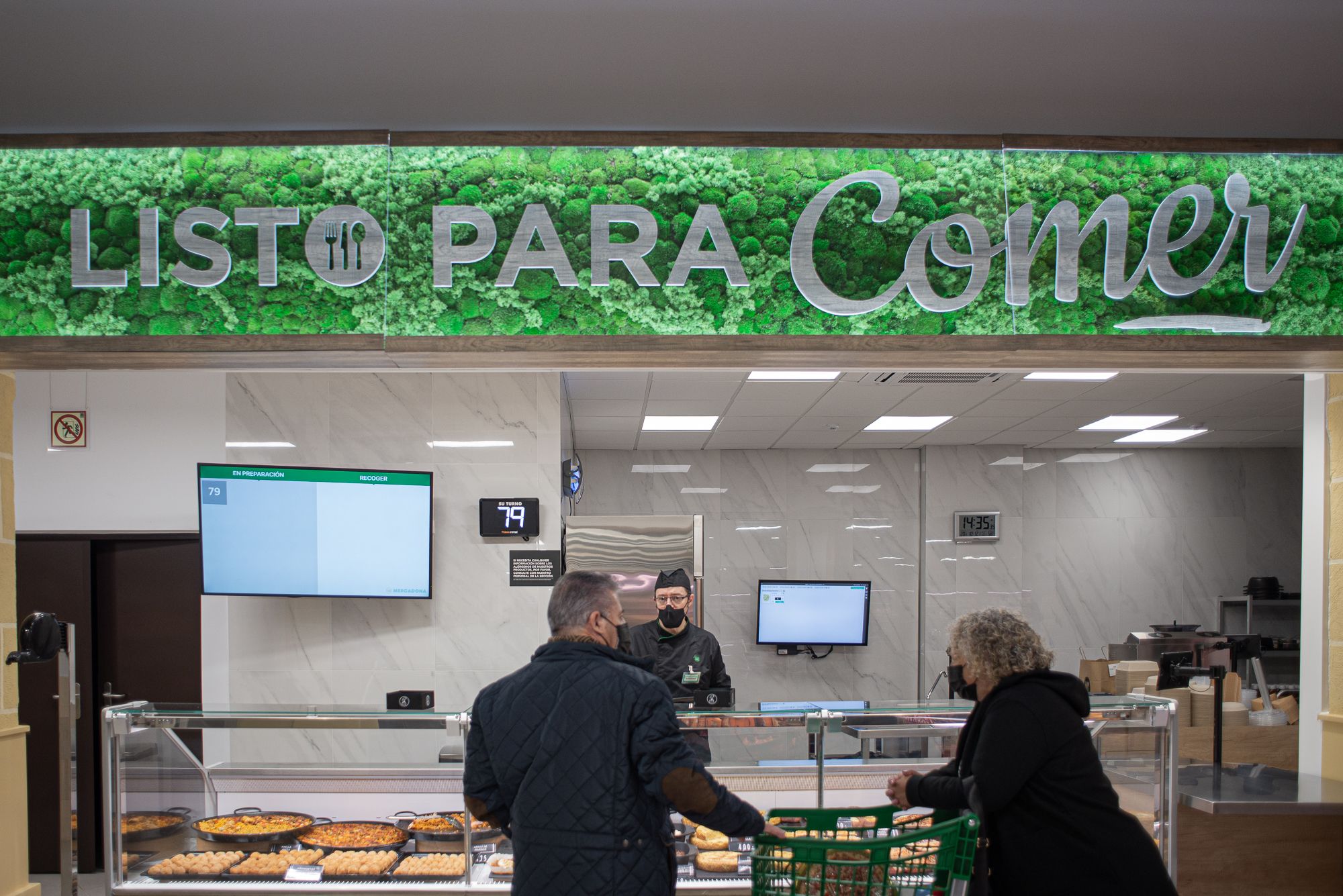 Sitio de comidas para llevar de Mercadona.  
