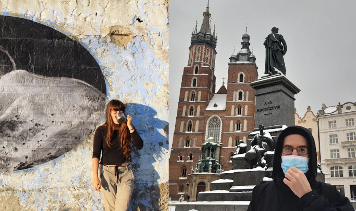 Los ilustradores portuenses Celia Moro Peruyera (Marruecos) e Ilde Betanzos (Cracovia).