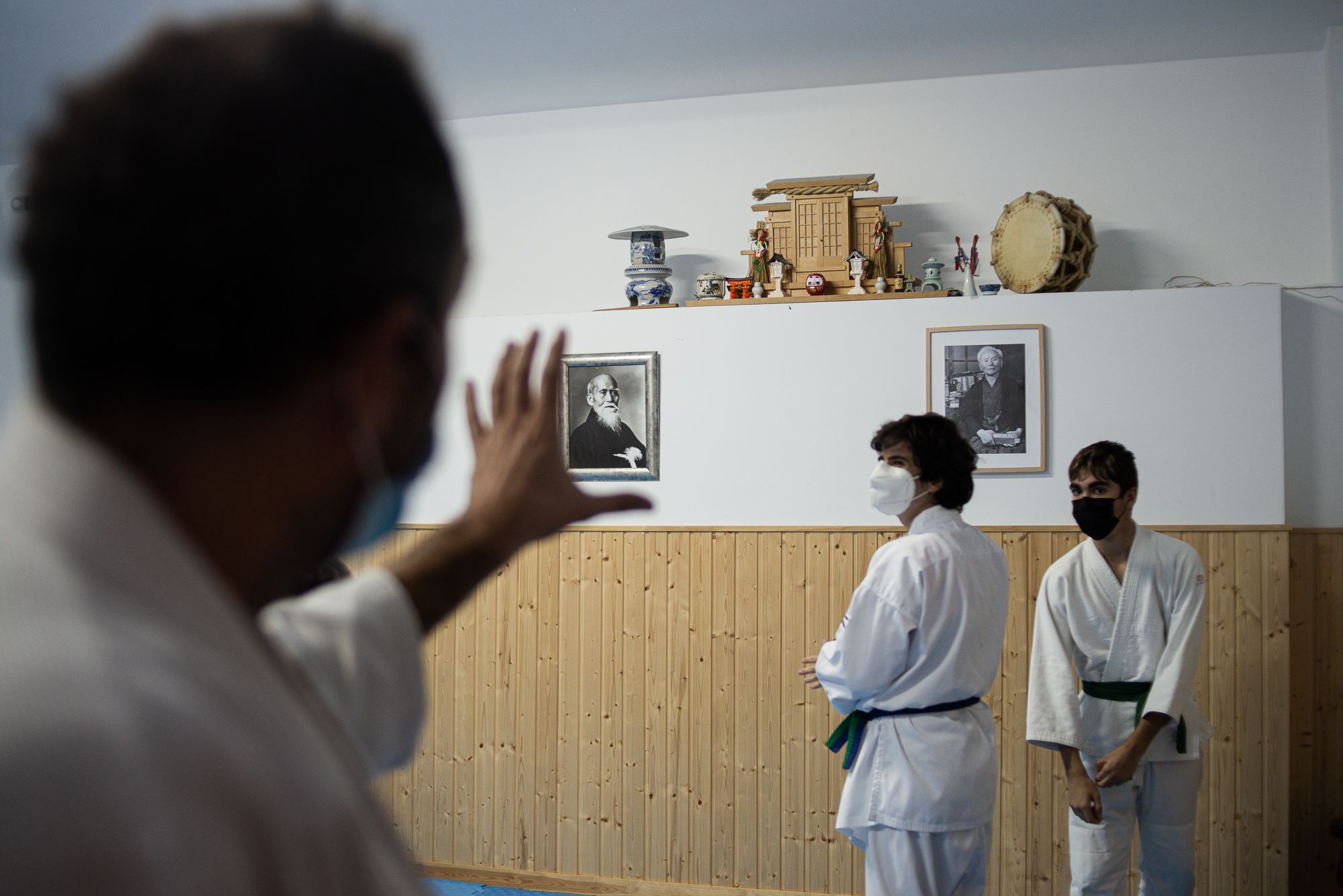 Iván durante la entrevista en el dojo puertorrealeño.