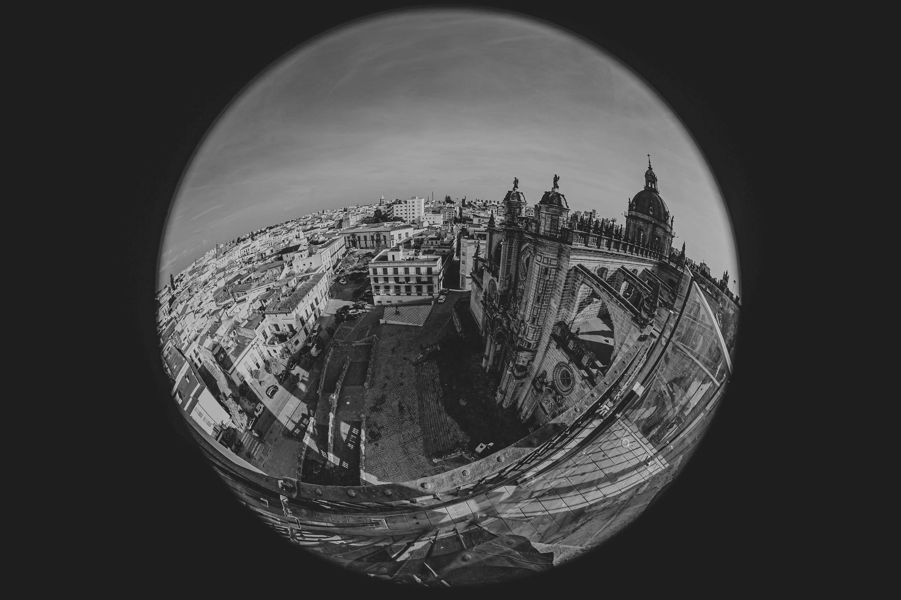 Vista desde lo más alto de la torre-campanario.