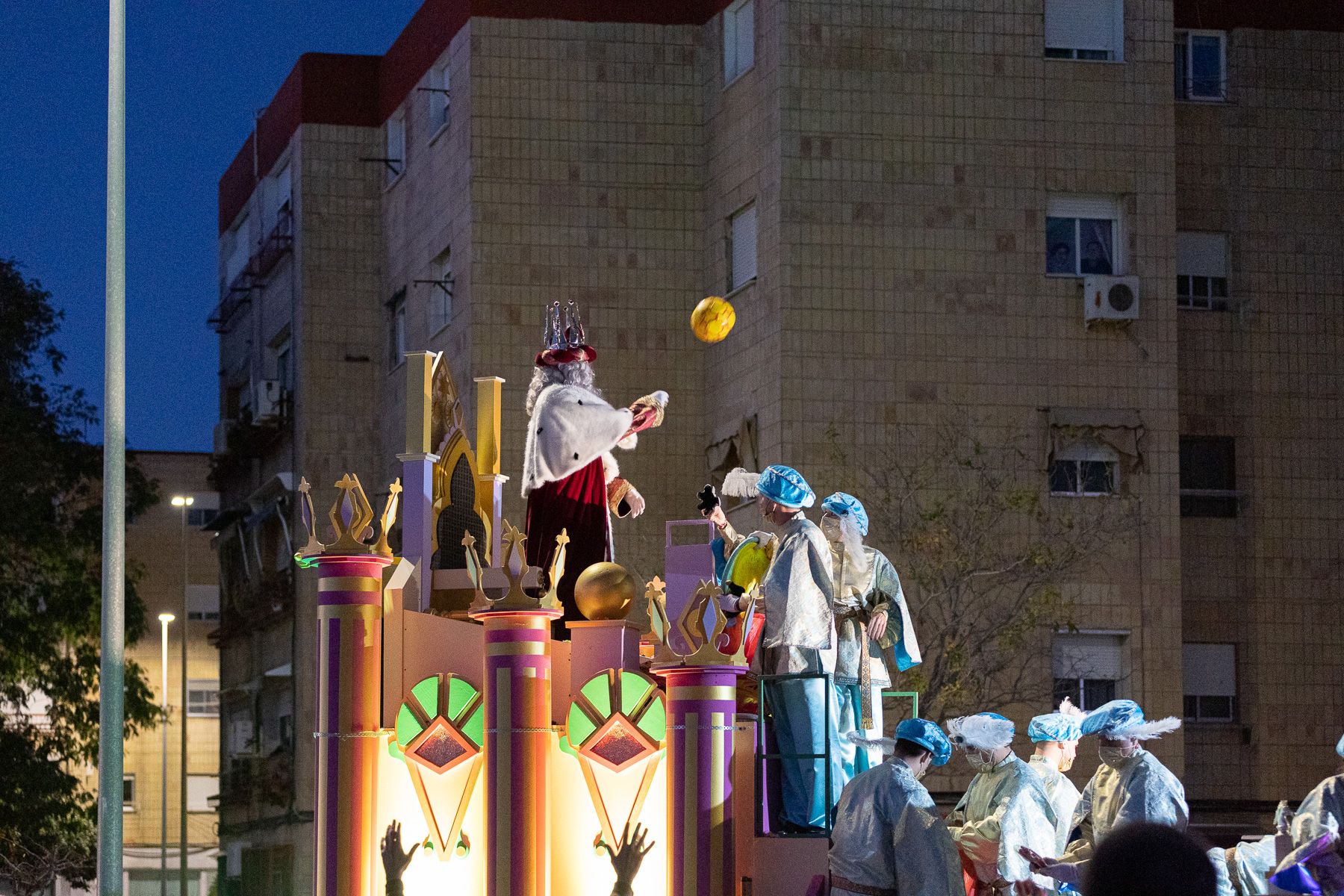 La Cabalgata de Reyes de Jerez, en la histórica llegada a La Granja en el año 2022.