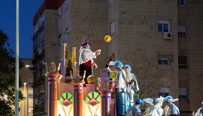 La Cabalgata de Reyes de Jerez, en la histórica llegada a La Granja en el año 2022.