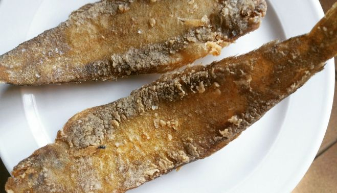 Acedias fritas de la Venta Aurelio