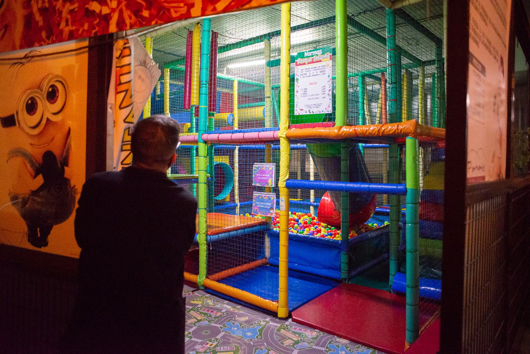 Parque  de bolas infantil.