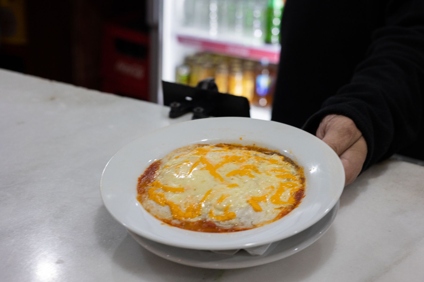 Plato de lasaña.