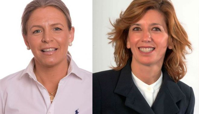 Olivia Venegas, candidata de Cs, y Ana Belén García, regidora que ha renunciado a la alcaldía