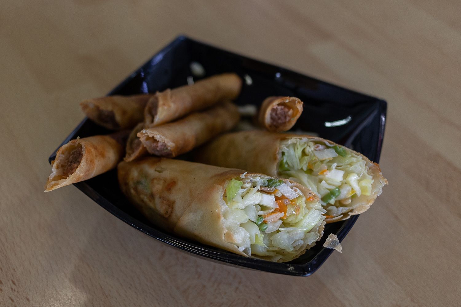 Lumpias y rollitos.