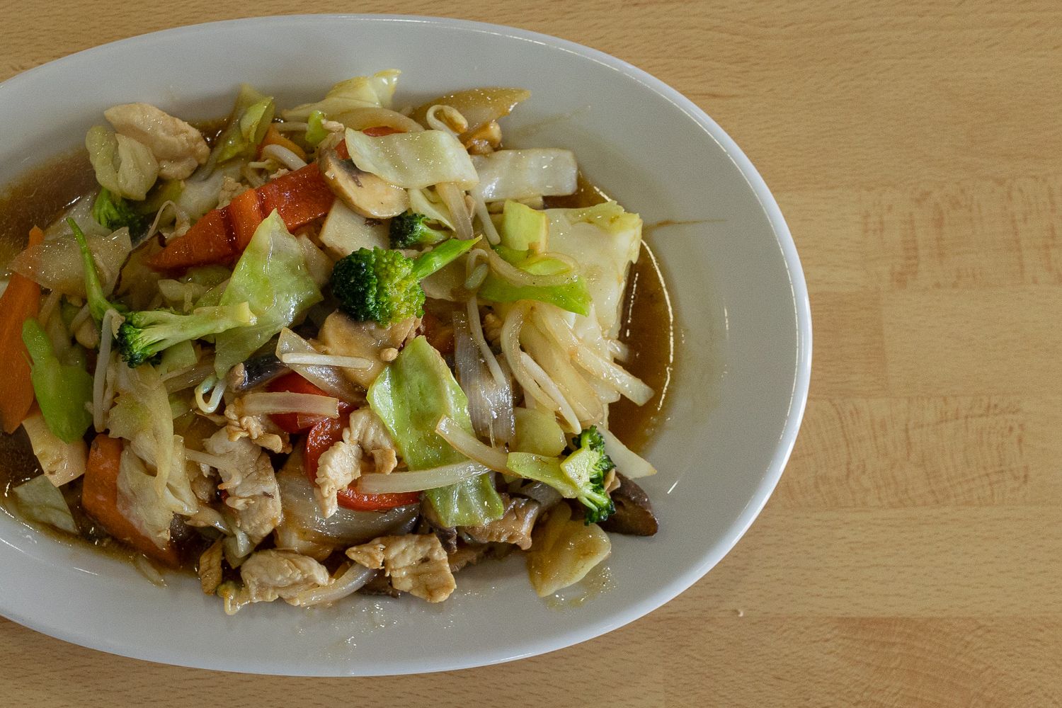 Plato de Chop suey.