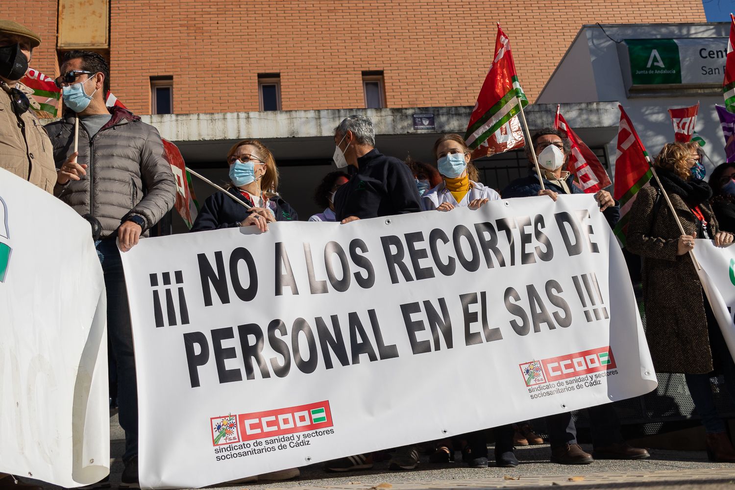 Una concentración por la sanidad.