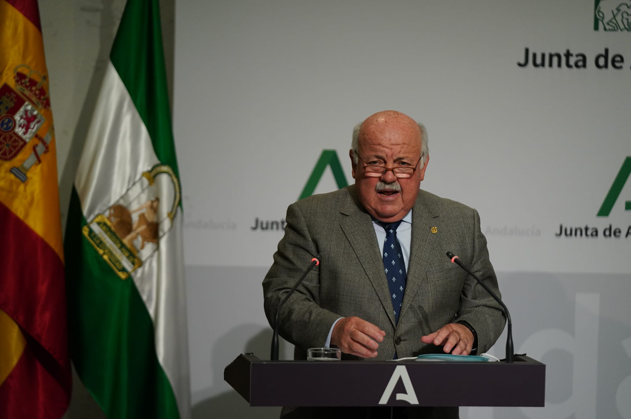 Jesús Aguirre, en una rueda de prensa.