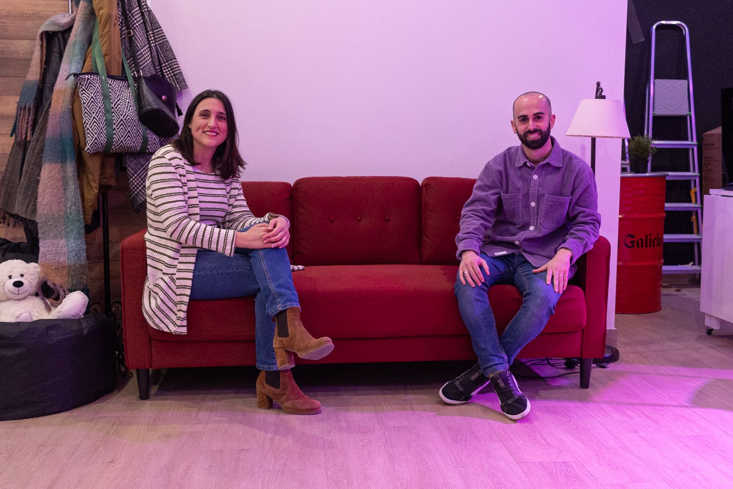 Lidia y Mario posan para lavozdelsur.es tras la entrevista