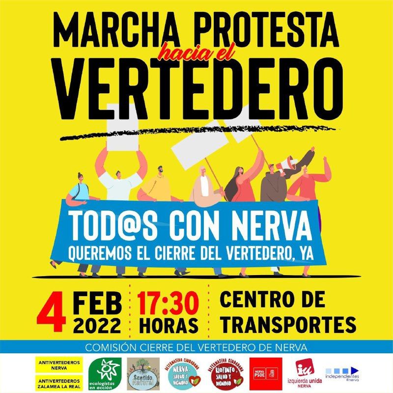 Marcha al vertedero de Nerva