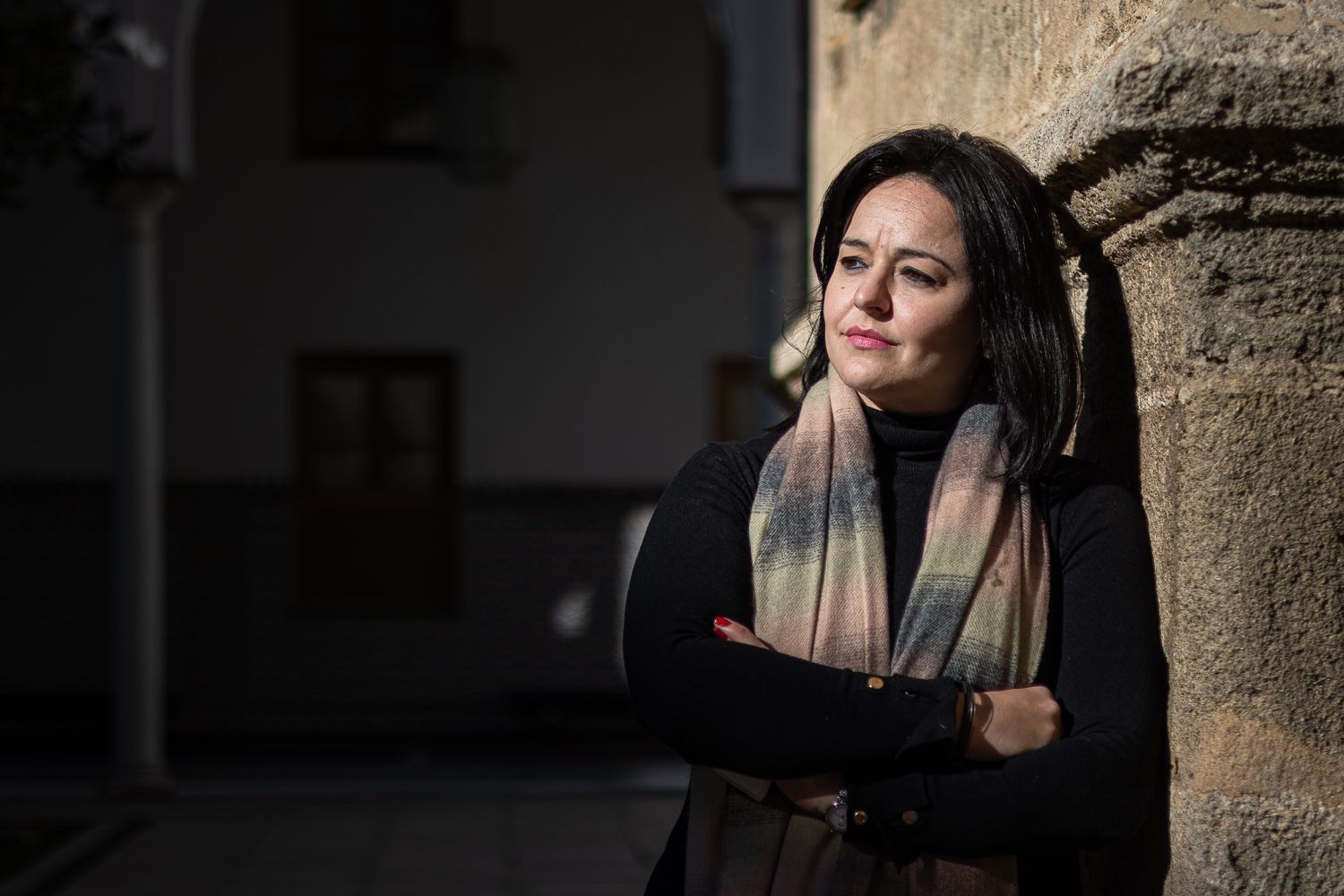 Virginia Pérez tras la entrevista con lavozdelsur.es durante el último año.