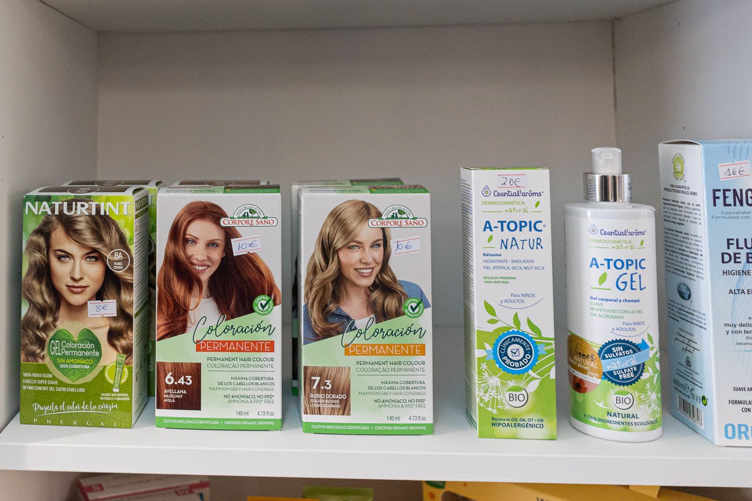 Tintes para el pelo ecológicos.