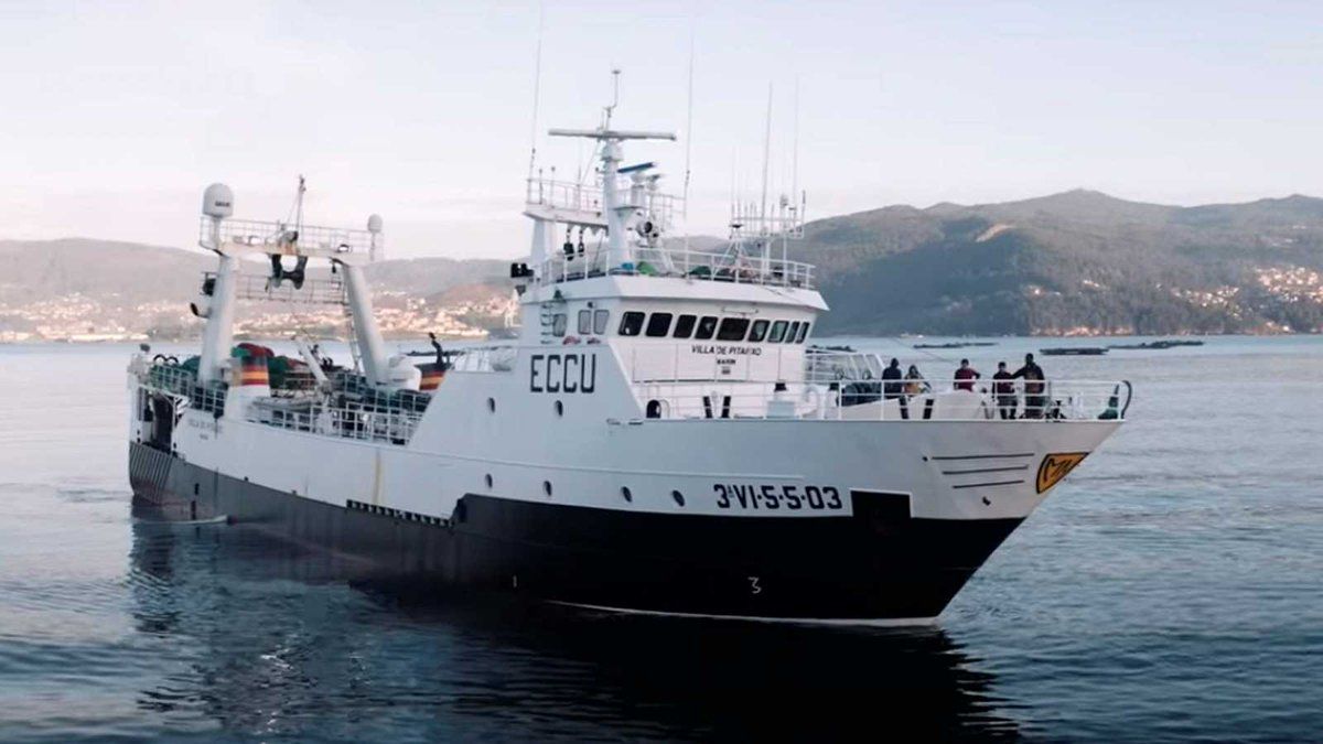 Imagen del pesquero con base en Marín, Pontevedra, en una imagen de archivo.  La familia del marinero andaluz desaparecido en Terranova pide al Gobierno que "pelee" por continuar la búsqueda