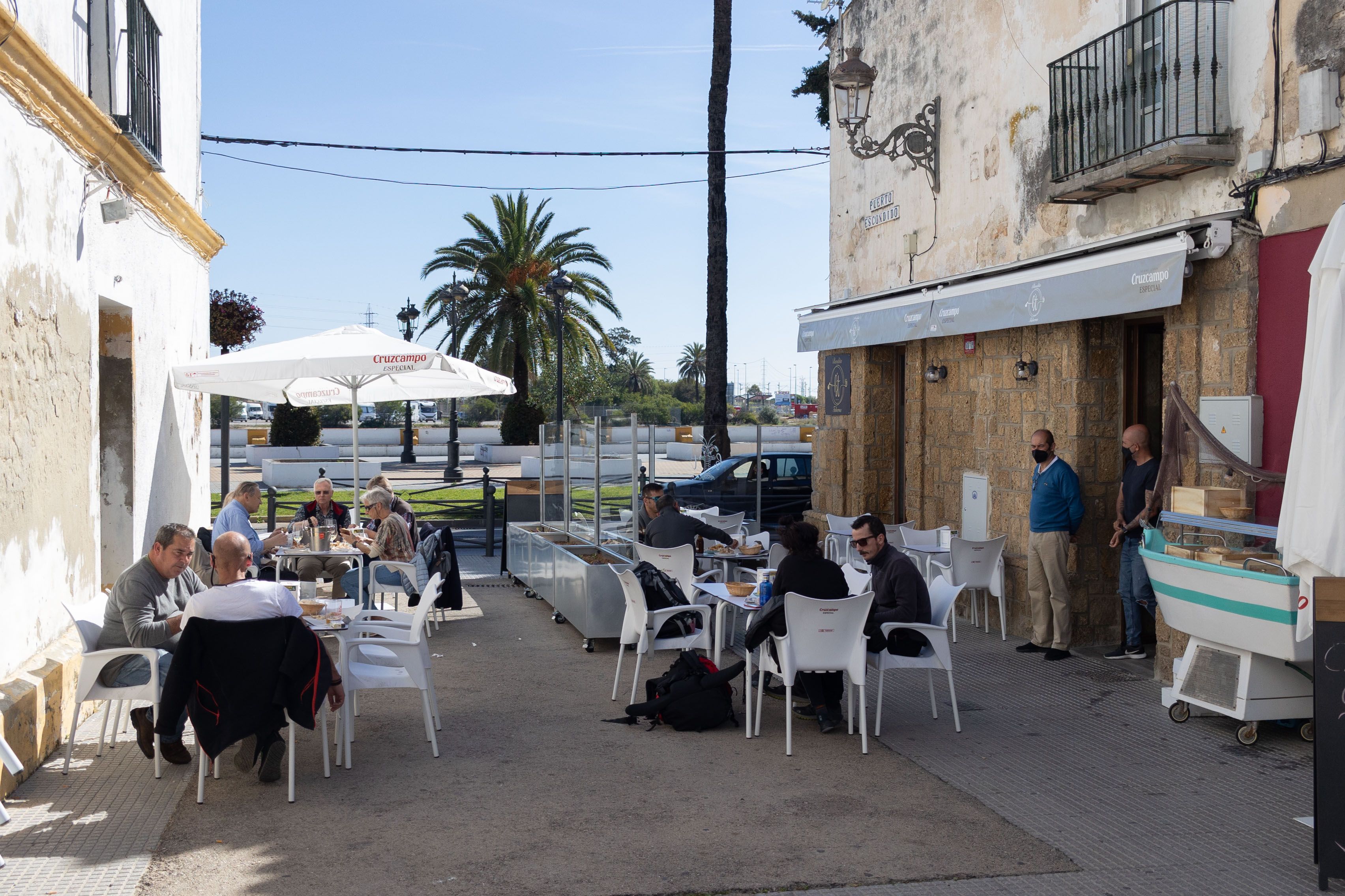 Terraza del nuevo local situado en la calle Puerto Escondido.