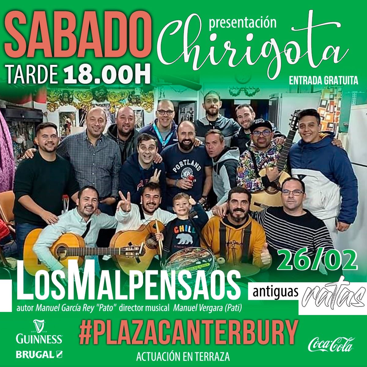 Plaza Canterbury acogerá la presentación de 'Los malpensaos'
