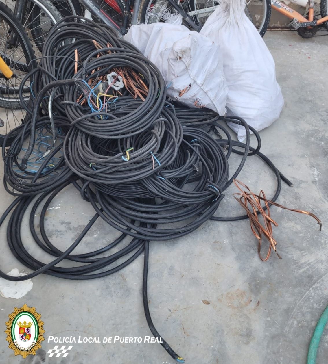 Cableado de cobre.