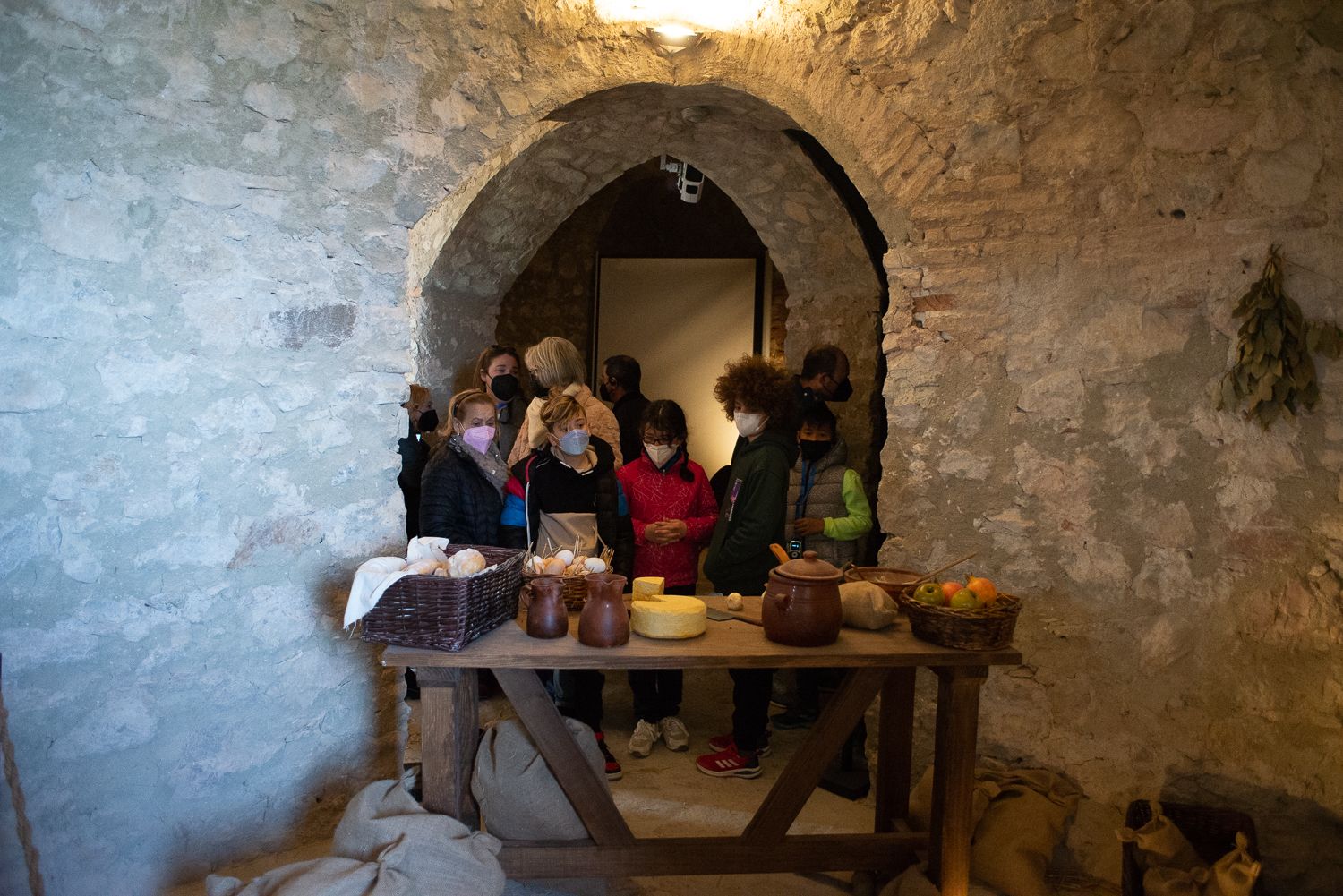 En el interior de la torre del Homenaje se da espacio a la recreación histórica