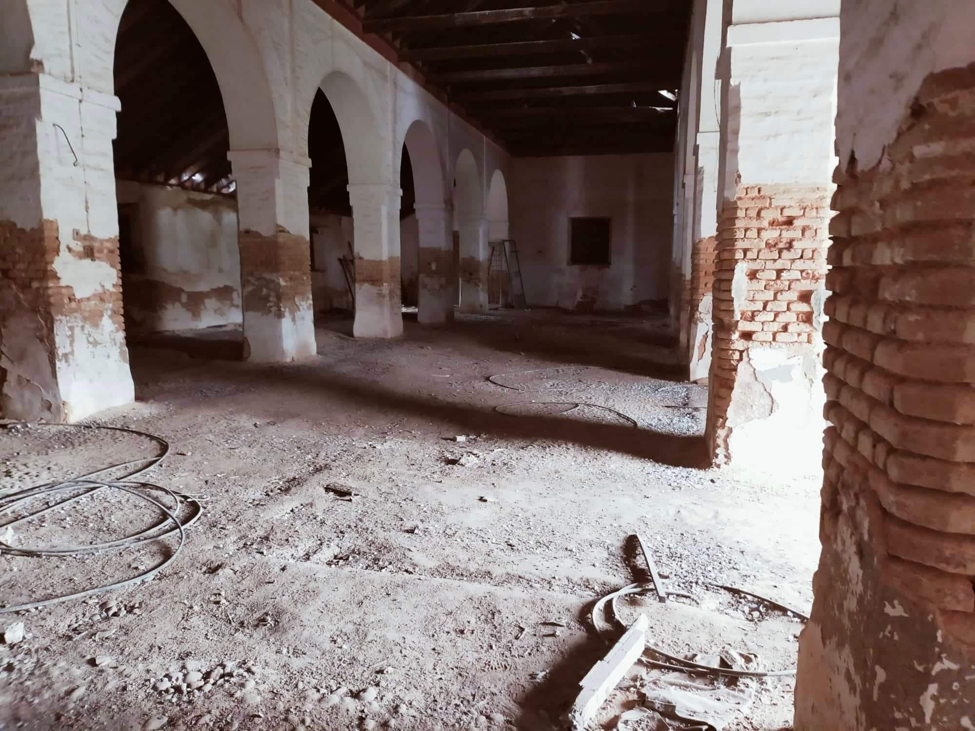 Estado ruinoso de la hacienda.
