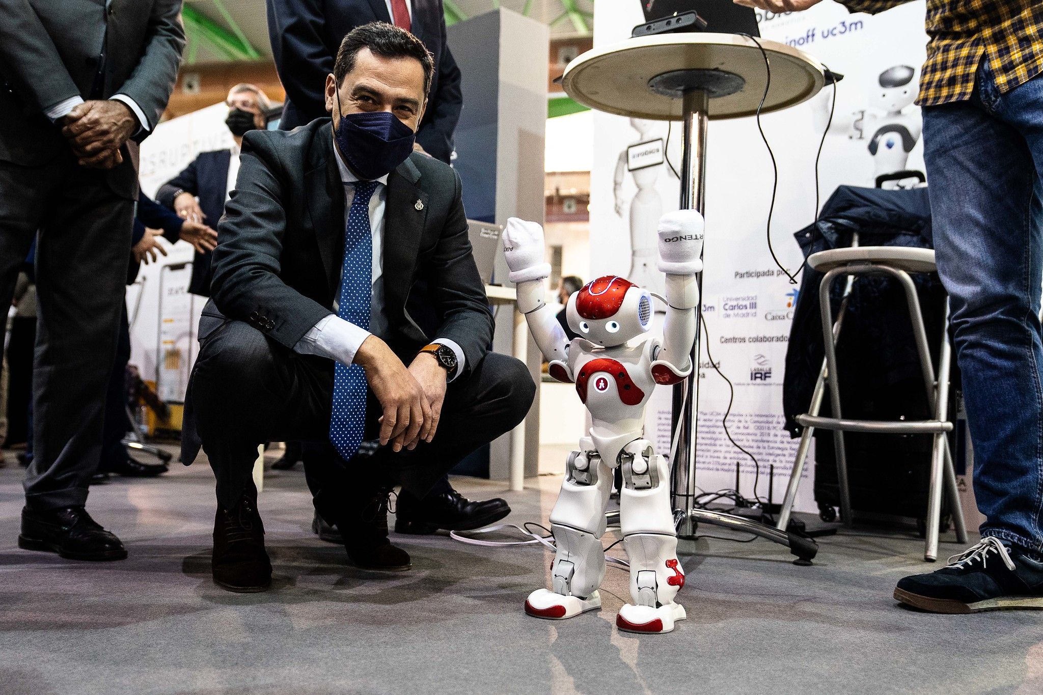 Moreno Bonilla, presidente de la Junta de Andalucía, hace unos días en el Congreso Transfiere, Foro Europeo para la Ciencia, Tecnología e Innovación