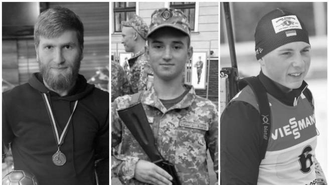 La invasión rusa se cobra la vida tres jóvenes deportistas: dos futbolistas y un biatleta.  Vitalii Sapylo, Dmytro Martynenko y Yevhen Malyshev.  TWITTER