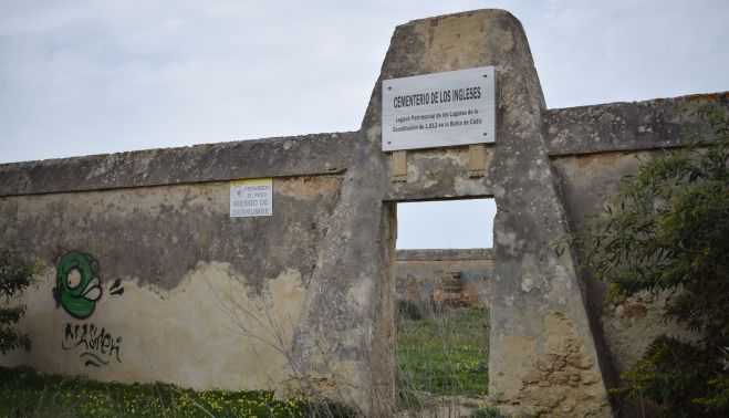 La entrada al cementerio.