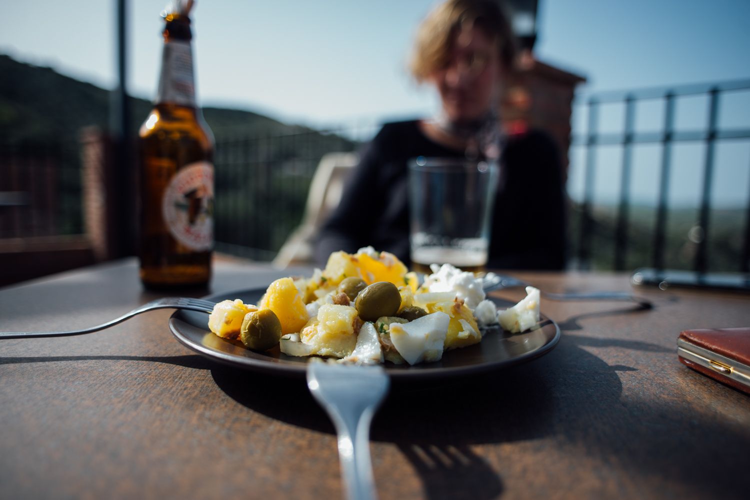 Una tapa del bar del hotel rural, enclavado en el Parque Natural Sierra de Grazalema