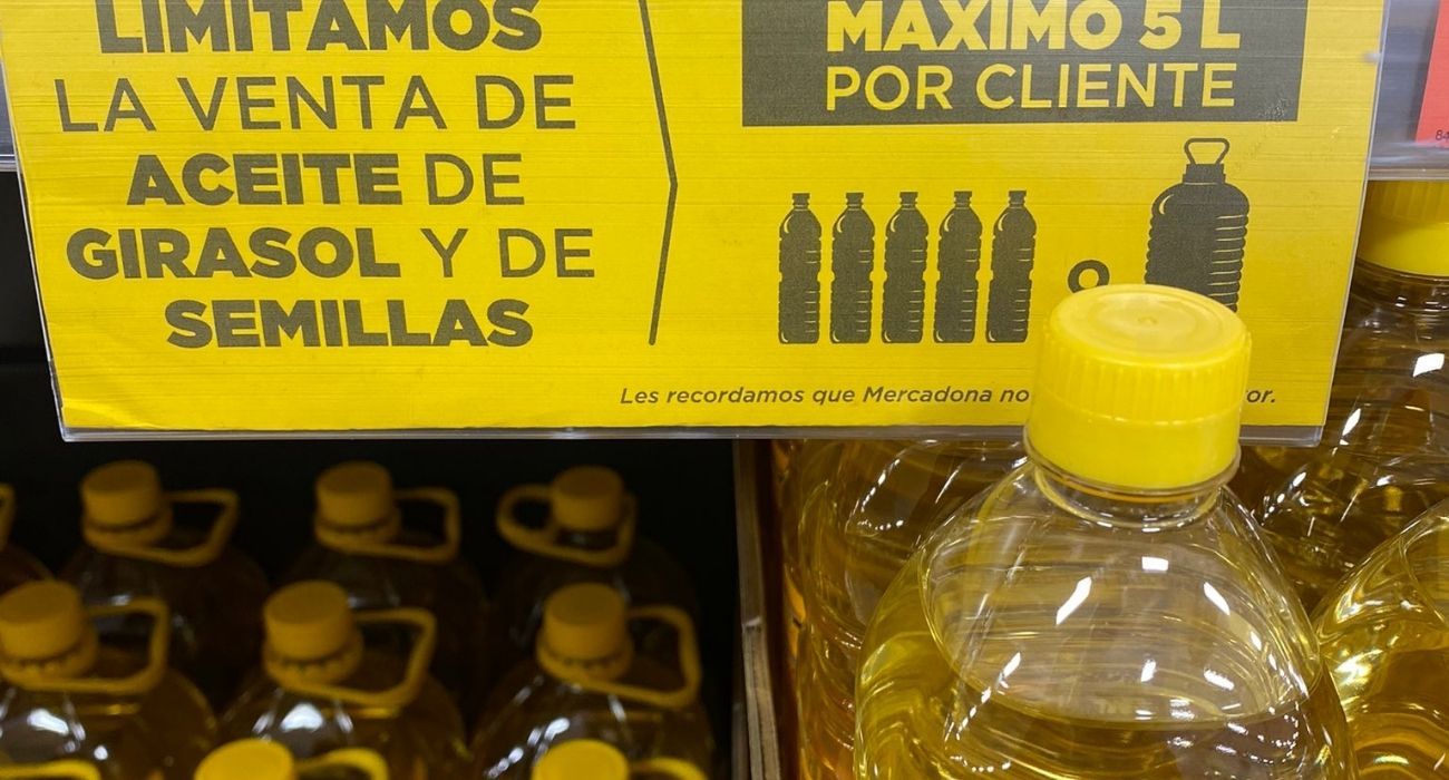 Aceite de girasol del Mercadona.