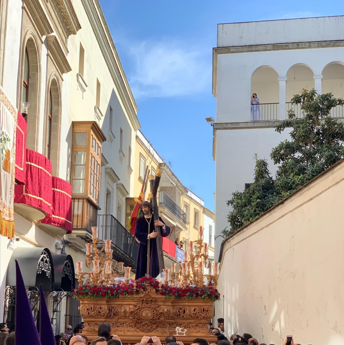 El misterio del Señor de la Salud por calleTornería.