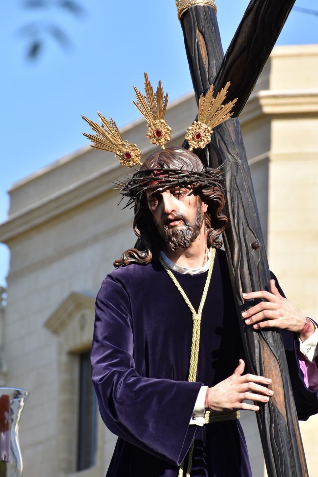 La talla del Nazareno de la Salud, obra original de Fernando Aguado.