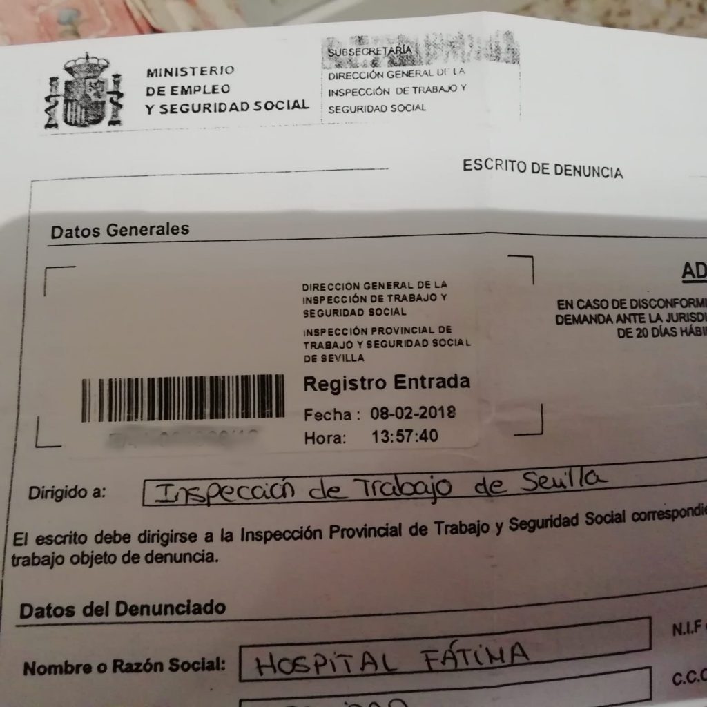 Denuncia presentada ante los sindicatos para regularizar la situación de falsos autónomos